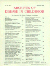 Archives of Disease in Childhood: 58 (9)